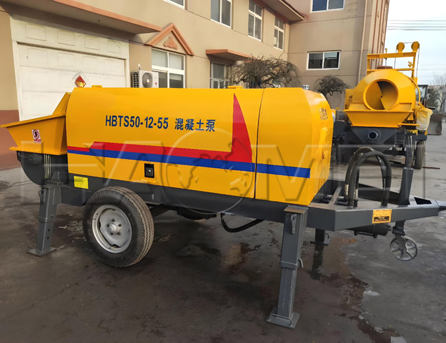 مضخة الخرسانة بمقطورة ديزل من سلسلة HBT