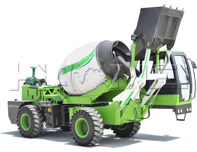 خلاطة خرسانة ذاتية التحميل سعة 2.6 متر مكعب للمشاريع الصغيرة