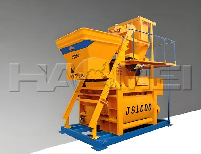 خلاطة الخرسانة JS1000 لمشاريع البناء الشاهقة.