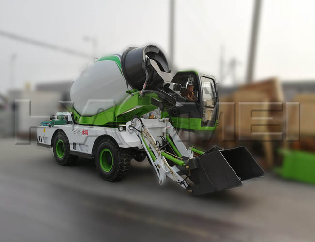 مواصفات وتكوين شاحنة خلط الخرسانة ذاتية التحميل سعة 4.0 متر مكعب